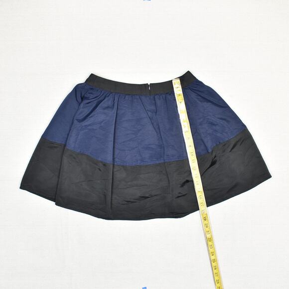 Express Women's Flare Skirt Colorblock Zip Polyester Multicolor Size 12 - Picture 5 of 8